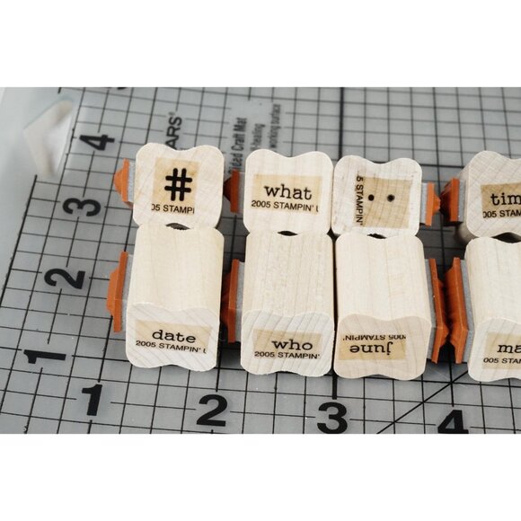 Stampin' Up! "Day-to-Day Flexible Phrases" Mounted Stamp Set 2005 - Picture 2 of 11